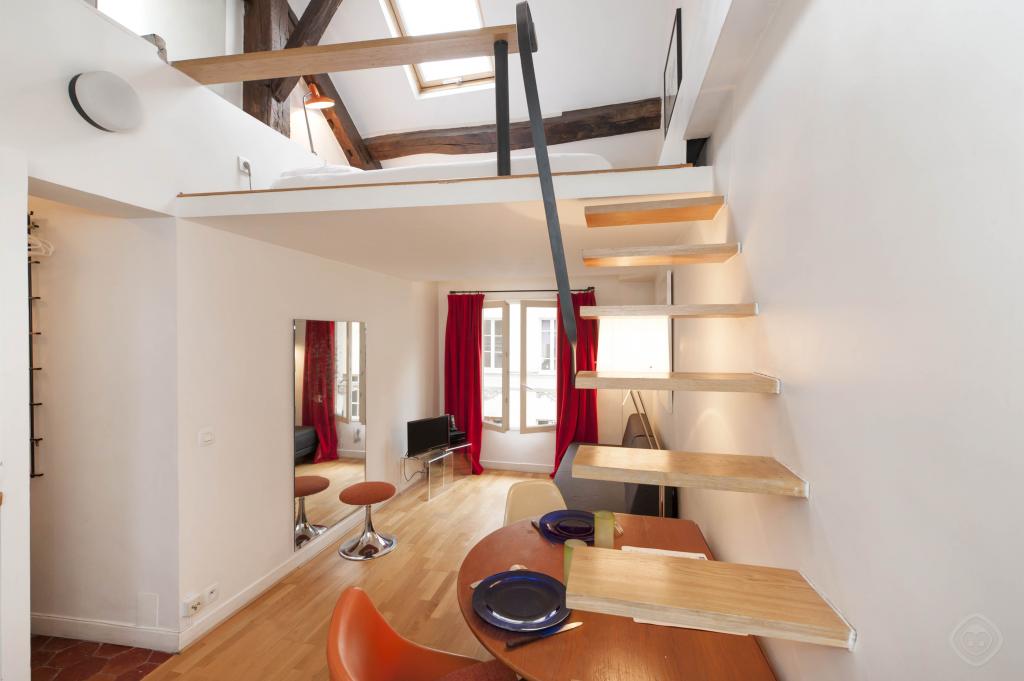 Studio Apartment With Mezzanine tiny paris apartment: tiny elegant apartment paris th Studio Apartment With Mezzanine tiny paris apartment: tiny elegant apartment paris th